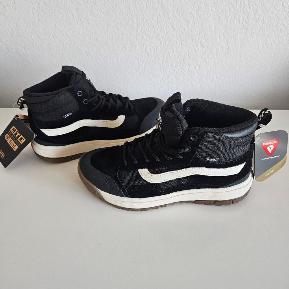 NWT Vans | MTE Ultrarange EXO HI MTE-1 Hiking Sneakers Black/Marshmallow Women 9 - Picture 5 of 12